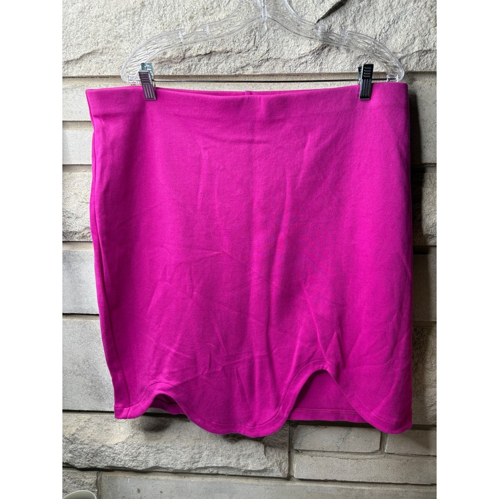 Target Black History Month Fuchsia Pink Scalloped Tulip Hem Mini Skirt XXL